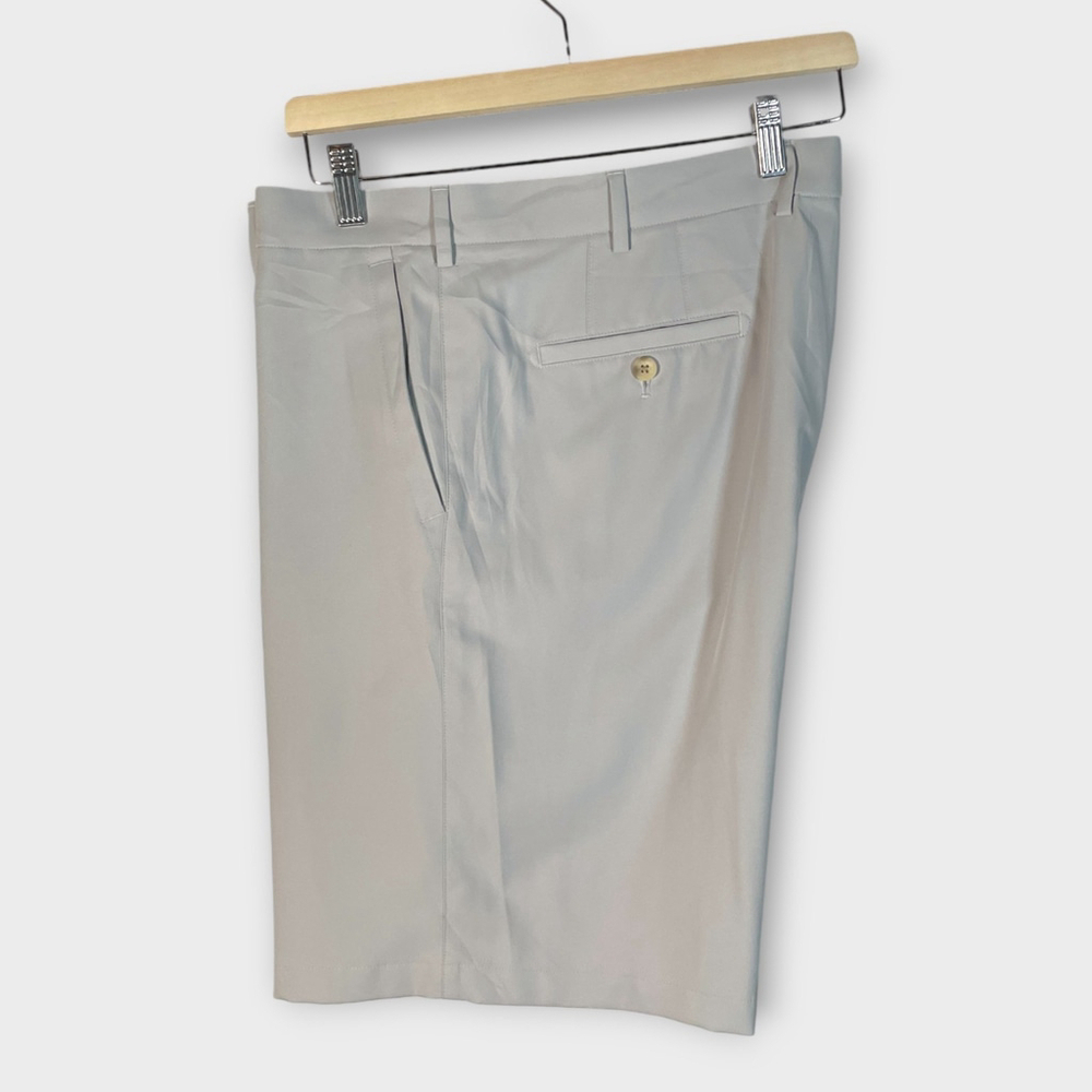 Peter Millar Golf Shorts Mens 40 Chino 9" Inseam Performance Gray EUC - Picture 4 of 9